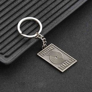 Jinduo Blazers Steel Logo Keychain 427765