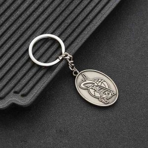 Jinduo Cavaliers Steel Logo Keychain Pink 427767