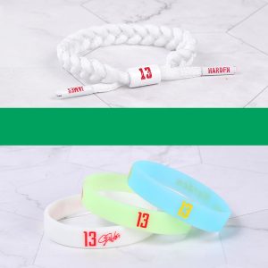 Jinduo Harden Logo Glow 4 Bracelet Set Blue 436063