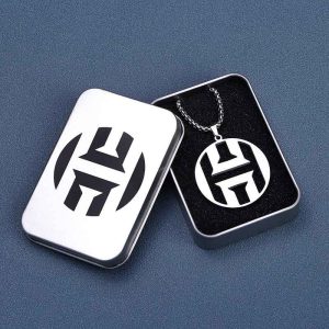 Jinduo Harden Logo Steel Pendant Black 432980