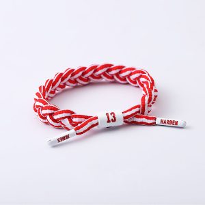 Jinduo Harden Red Braided Bracelet White 426023