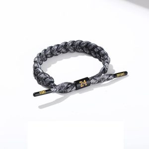 Jinduo Kobe Black Braided Bracelet 426001