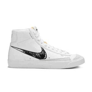 Nike Blazer Mid 77 Sketch – Black White CW7580 101