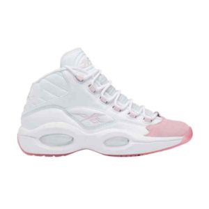 Reebok Question Mid Big Kid Pink Toe Sneakers GX9357