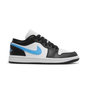 Wmns Air Jordan 1 Low Black University Blue Sneakers DC0774 041