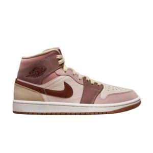 Sneakers Wmns Air Jordan 1 Mid SE Dark Pony Smoky Mauve White DO7440 821