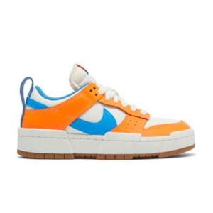 Wmns Nike Dunk Low Disrupt Supa Sneakers Sail/Total Orange/Gum Medium Brown/Light Photo Blue CK6654 104