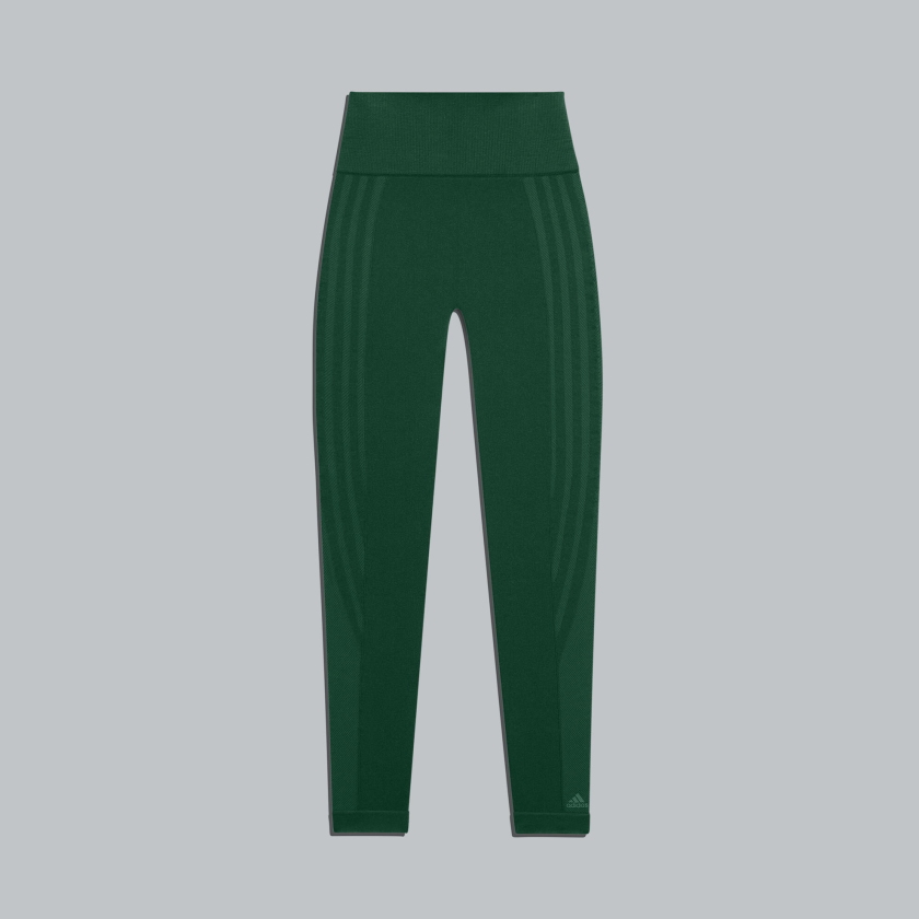 adidas Ivy Park Circular Knit 3-Stripes Tights Dark Green Dark Green 434788