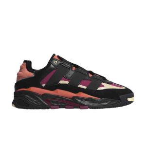 adidas Niteball Black Power Berry Orange Tint Sneakers FY0157