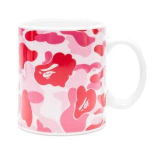 BAPE A Bathing Ape ABC Camo Mug Pink Pink 474038