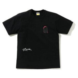 BAPE A Bathing Ape Back Street Tee Black Black 474710