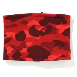 Scarf BAPE A Bathing Ape Color Camo Neck Warmer Red Black 474804