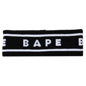 BAPE A Bathing Ape Headband Black Orange 474835