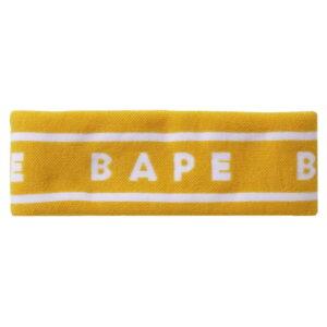 BAPE A Bathing Ape Headband Yellow Black 474831