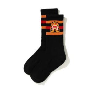 Sports socks BAPE A Bathing Ape Men Tiger Socks Black Black 474875