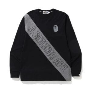 BAPE A Bathing Ape Mix L/S Tee Black Black 474879