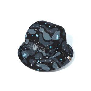 Panama BAPE A Bathing Ape Space Camo Hat Black Black 479928