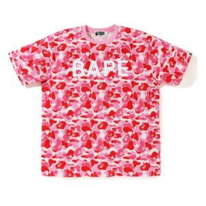 BAPE ABC Bape Relaxed Tee Pink Pink 482572