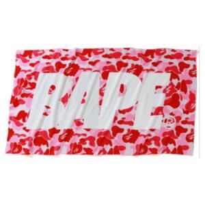 Towel BAPE ABC Beach Towel Pink Pink 482641