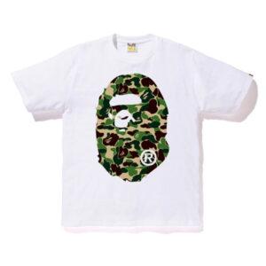 BAPE ABC Big Ape Head Tee White/Green Black 482657