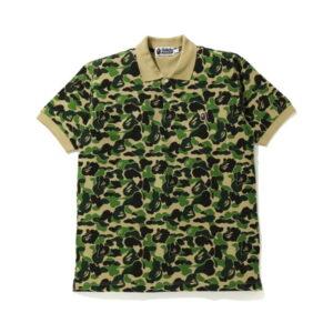 BAPE ABC Camo Ape Head One Point Polo Green Green 483762