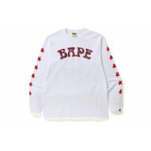 T-shirt BAPE ABC Camo BAPE 88 L/S Tee White/Black White 485127