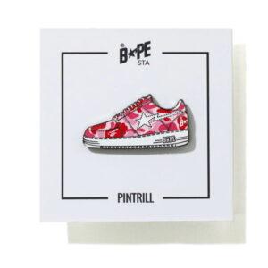 BAPE ABC Camo Bapesta Pintrill Pin Pink Black 485162