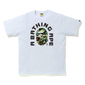 BAPE ABC Camo College 2020 Tee White/Green Blue 486158