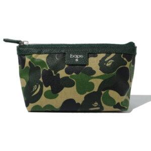 BAPE ABC Camo Cosme Pouch Green Green 486276