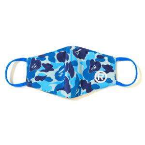 BAPE ABC Camo Face Mask Blue Blue 487927