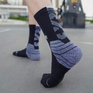 Sports socks Ehot 3X3 Black-Grey Crew Socks 479010