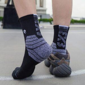 Sports socks Ehot 3X3 Black-Grey Quarter Socks 479000