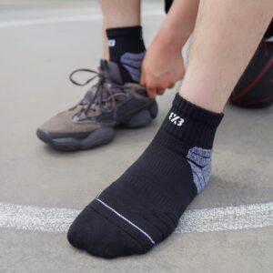 Sports socks Ehot 3X3 Black-Grey Short Socks 478988