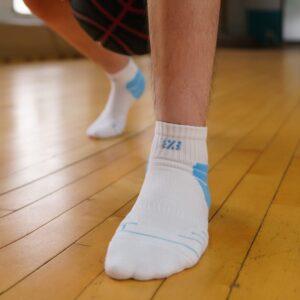 Sports socks Ehot 3X3 White-Blue Short Socks Black 478996