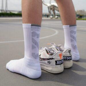 Sports socks Ehot 3X3 White Crew Socks 479012