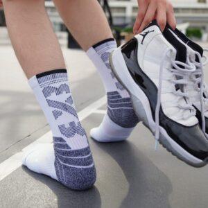 Sports socks Ehot 3X3 White-Grey Crew Socks 479014