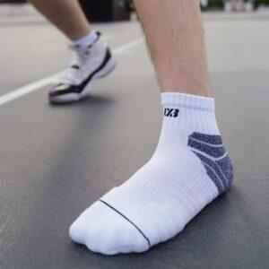 Sports socks Ehot 3X3 White-Grey Short Socks 478992