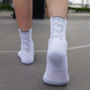 Sports socks Ehot 3X3 White Quarter Socks 479002