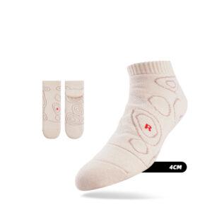 Sports socks Ehot Circles Beige Low Cut Socks White 480836