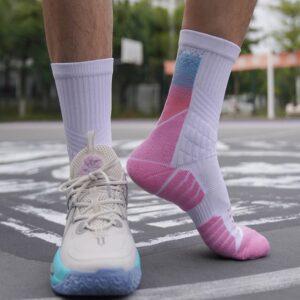 Sports socks Ehot Formation White-Pink Crew Socks 485249