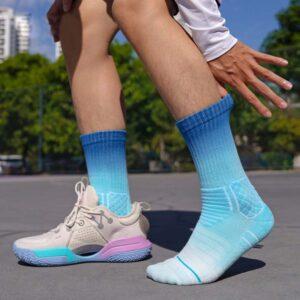 Sports socks Ehot Gradient Blue-Cyan Crew Socks 483800