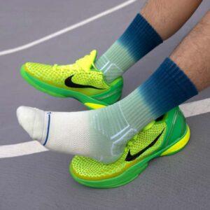 Ehot Gradient Mint-Green Crew Socks 483802