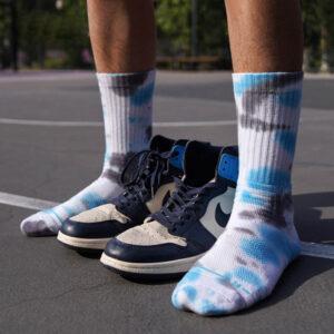 Sports socks Ehot Inked Blue-Black Crew Socks 483796