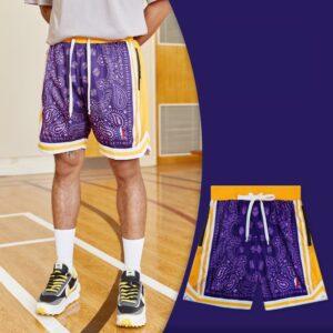 Ehot Paisley Cut Lakers Shorts 487883