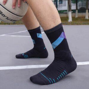 Sports socks Ehot Reverse Black Miami Crew Socks 483278