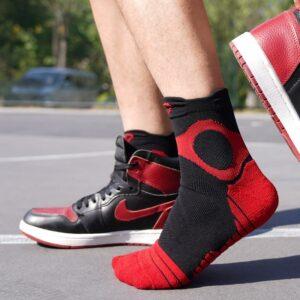 Sports socks Ehot Spalding Black-Red Low Cut Socks White 480854