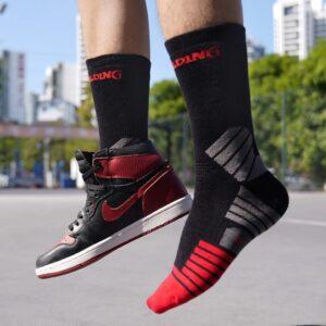 Sports socks Ehot Spalding Controls Black-Red Crew Socks 484351