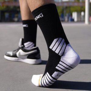 Sports socks Ehot Spalding Controls Black-White Crew Socks 484372