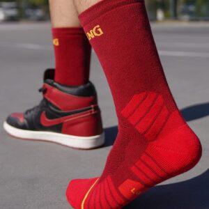 Ehot Spalding Controls Red-Yellow Crew Socks 484370