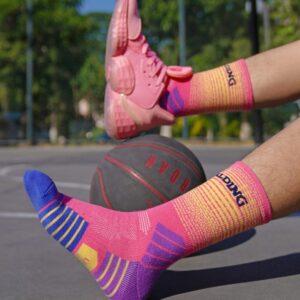 Ehot Spalding Gradient Pink Crew Socks 485239